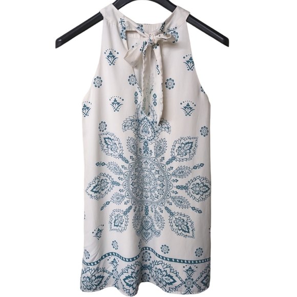 Lulus I Can Sea It Now Cream Print Dress Small - Picture 2 of 9